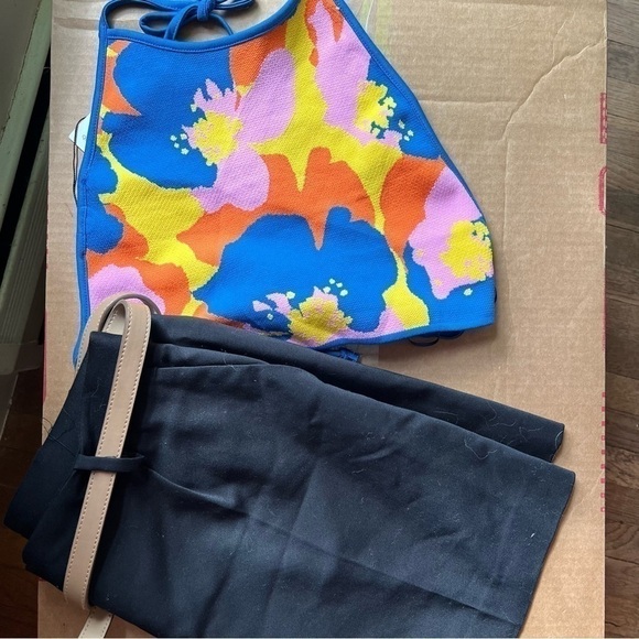 Zara MULTICOLOR HALTER TOP (M) - Picture 7 of 17